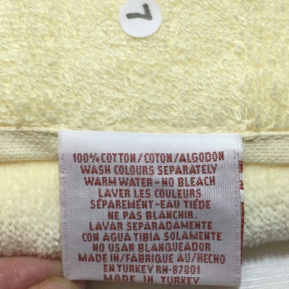 Vintage Avanti Tahiti Fish Embroidered Fingertip Towel 100% Cotton 1978 NWT - Picture 6 of 9